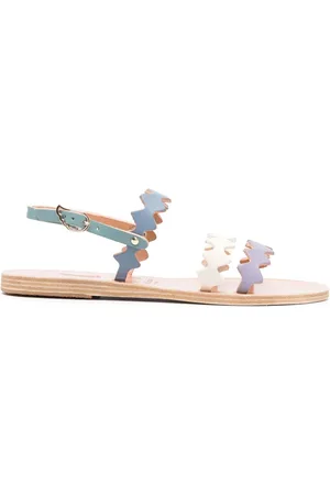 Ancient Greek Sandals Leather double-strap sandals