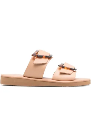 Ancient Greek Sandals Buckle-embellished flat sandals
