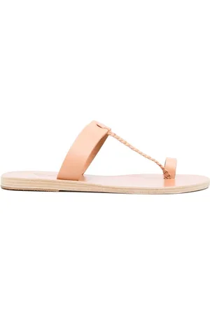 Ancient Greek Sandals Leather toe-strap sandals