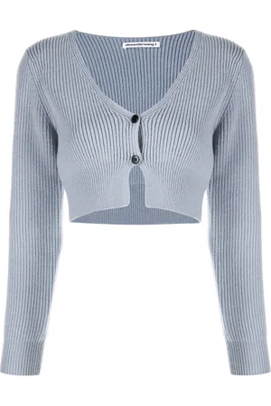 Alexander Wang Ribbed-knit cropped cardigan