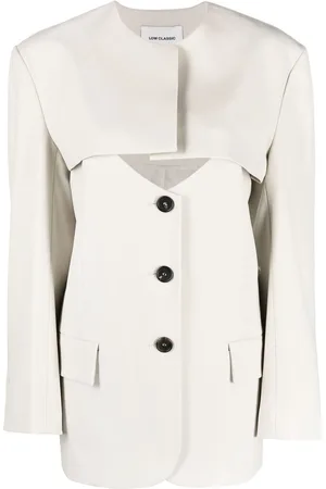 Low Classic Cut-out buttoned jacket