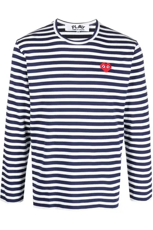 Comme des Garçons Stripe-pattern cotton T-shirt