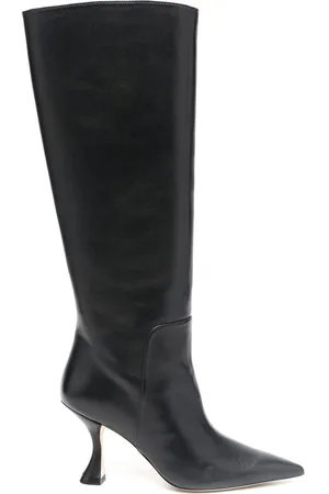 Stuart Weitzman 95mm pointed leather boots