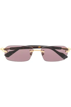 Gucci Rimless rectangle-frame sunglasses