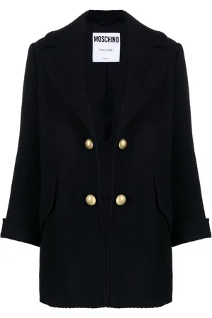 Moschino Open-front virgin wool coat