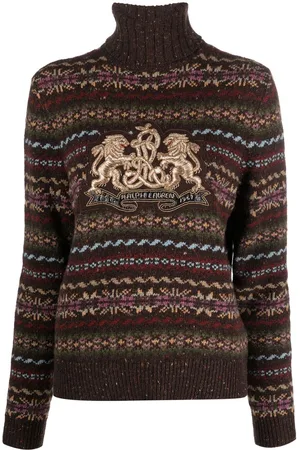 Ralph Lauren Fair-isle knit logo-embroidered jumper