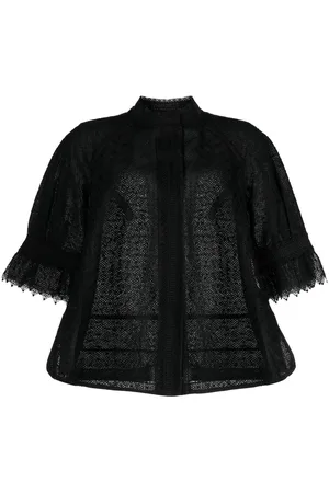 SHIATZY CHEN Lace half-length sleeve jacket