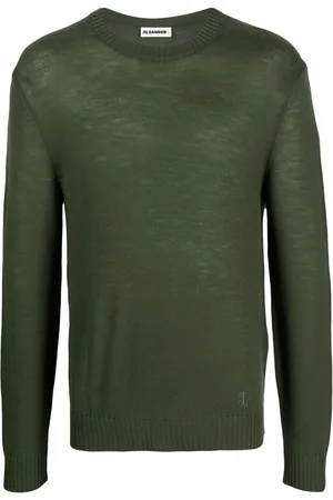 Jil Sander Embroidered-logo wool jumper