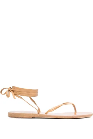 Ancient Greek Sandals Leather ankle-tie sandals