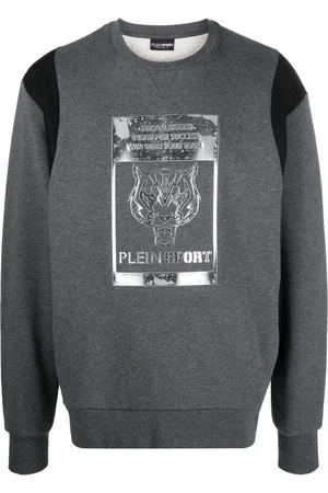 Philipp Plein Tiger-head logo-print sweatshirt