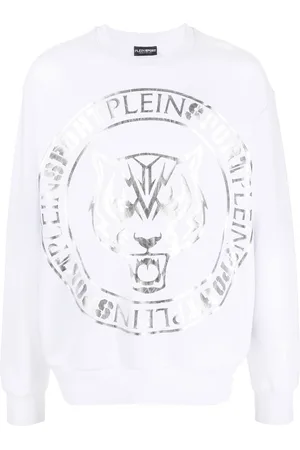 Philipp Plein Tiger-head logo-print sweatshirt