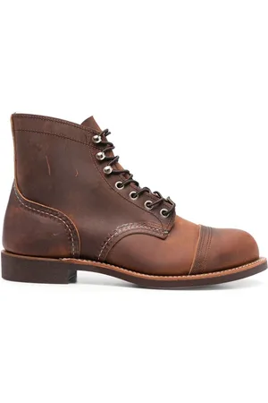 Red Wing Leather lace-up boots