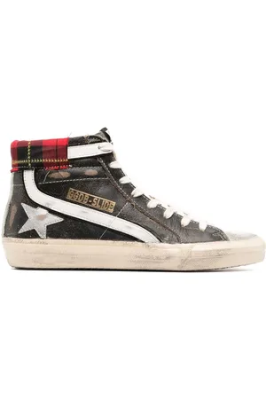 Golden Goose Distressed-finish high-top sneakers