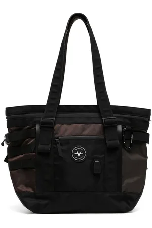 Makavelic Contrasting-panel strap-detail tote bag