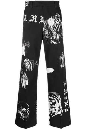 AMIRI Graphic-print straight-leg trousers