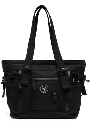 Makavelic Logo-patch strap-detail tote bag