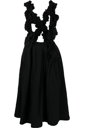 Comme des Garçons Ruffle-trim pinafore dress