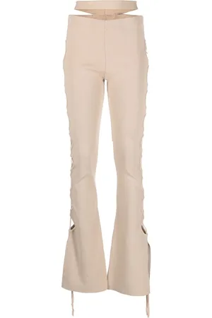 ANDREADAMO Cut-out detail bootcut trousers