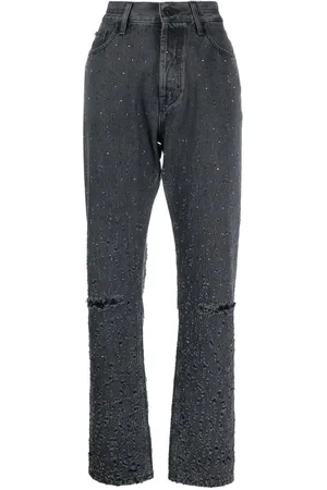 Jacob Cohen Distressed-finish straight-leg trousers