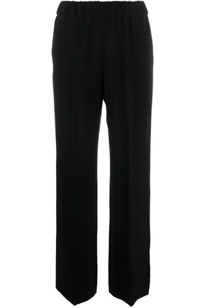 ALBERTO BIANI Elasticated waist straight-leg trousers