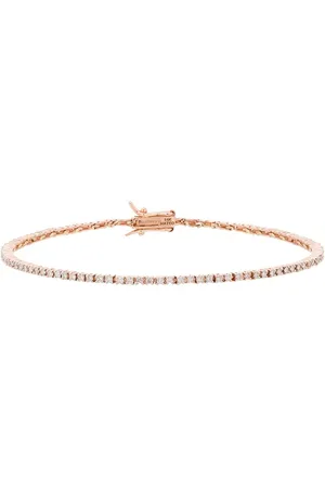 Mateo 14kt rose gold diamond tennis bracelet