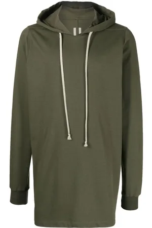 Rick Owens Long-length drawstring hoodie