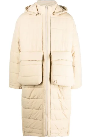 HENRIK VIBSKOV Padded long hooded coat