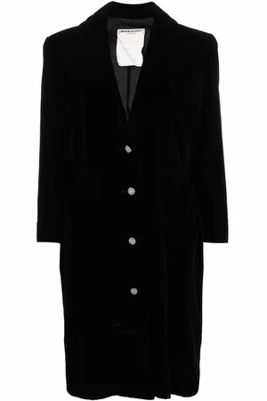 Saint Laurent 1980s rhinestone-embellished velvet midi dress