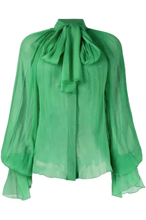Atu Body Couture Pussy-bow silk blouse