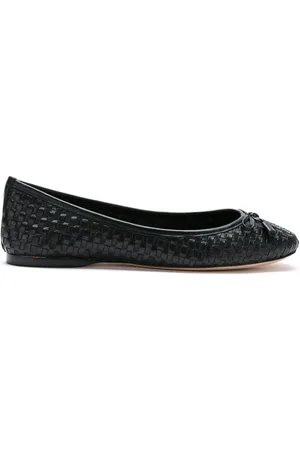 Sarah Chofakian Leather woven flats