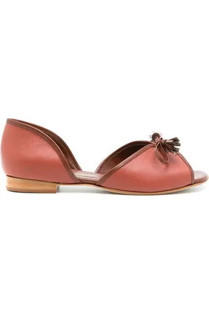Sarah Chofakian Leather Norway ballerina shoes