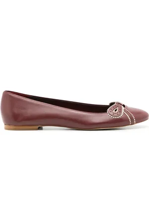 Sarah Chofakian Femelle bow-detail ballerina shoes