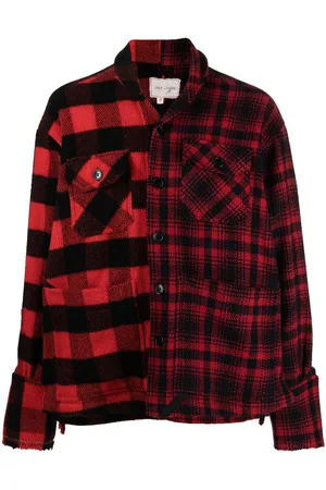 GREG LAUREN Checked shirt jacket