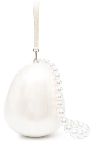 Simone Rocha Egg faux pearl tote bag