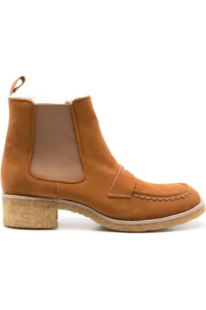 Sarah Chofakian Pullman leather ankle boots