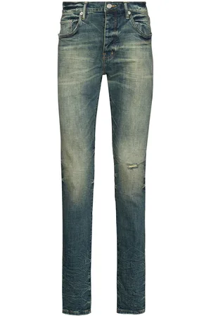 Purple Brand Low-rise straight-leg jeans