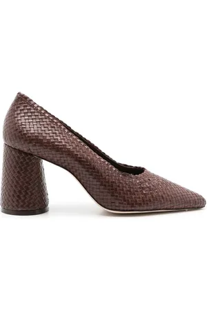 Sarah Chofakian 85mm Scapin Liam interwoven pumps