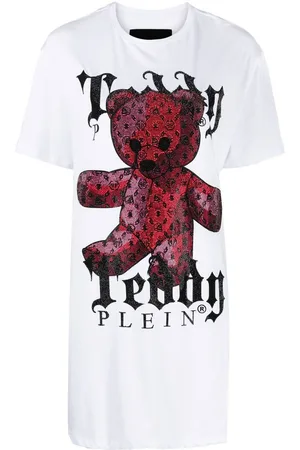 Philipp Plein Teddy Plein crystal-embellished T-shirt dress