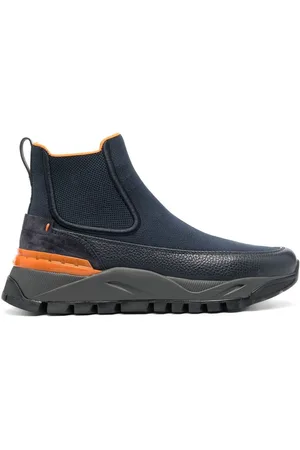 santoni Contrast-panel Chelsea boots