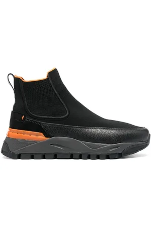 santoni Contrast-panel Chelsea boots