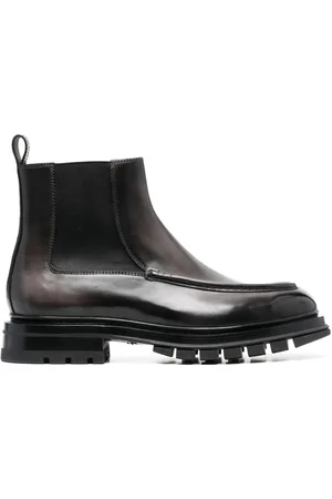 santoni Leather ankle boots