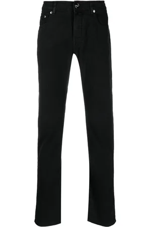 MOORER Denim straight-leg jeans