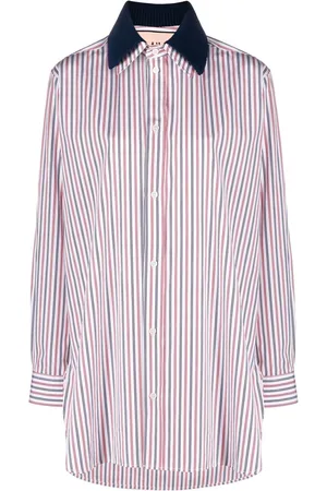 Plan C Stripe long-sleeved shirt