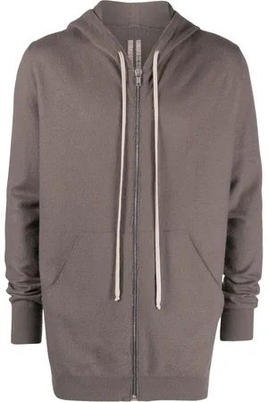 Rick Owens Drawstring zip-up hoodie