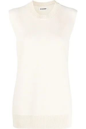 Jil Sander Cashmere wool blend knit vest