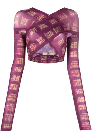 KNWLS Crossover-strap crop top