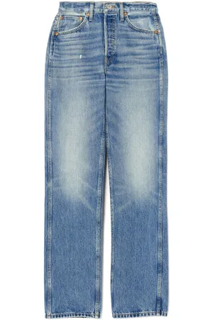 RE/DONE High-rise straight-leg jeans