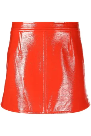 Courrèges Logo-patch mini skirt