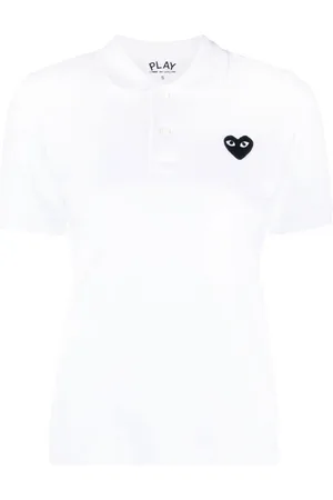 Comme des Garçons Appliqué-detail short-sleeve polo shirt