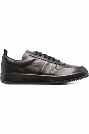 Officine creative Logo-debossed low-top leather sneakers